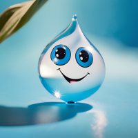 (Accesibilidade) Imaxe dunha gota de auga